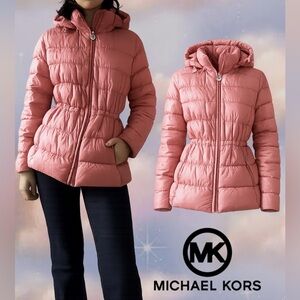 🧥 Michael Kors Blush Light Puffer Coat
